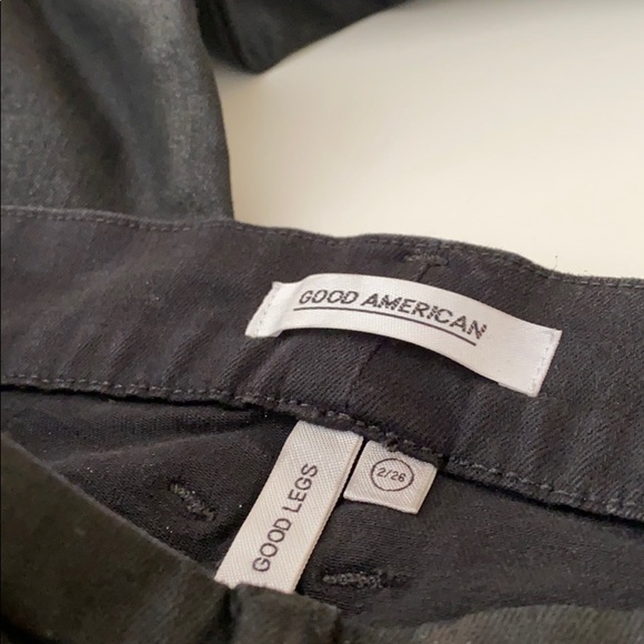 SOLD: Good American Wax Coated Black Jeans - Picture 6 of 6